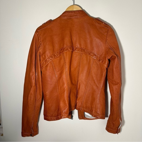 Danier leather tab moto jacket women’s size xs - Picture 6 of 9